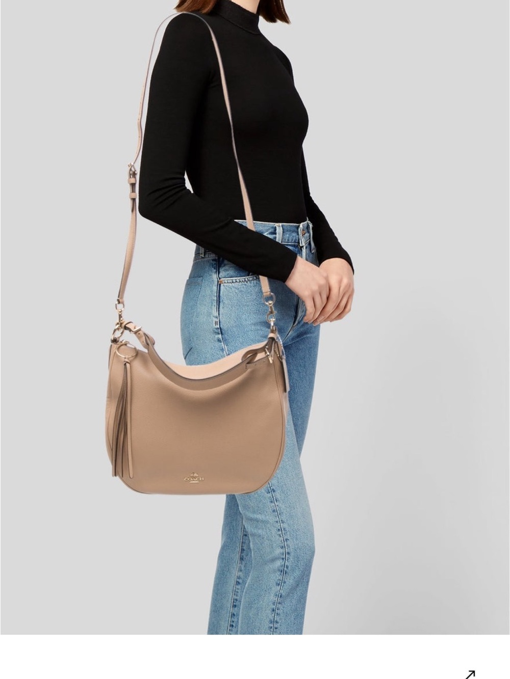 Coach Lg Leather Shoulder Bag